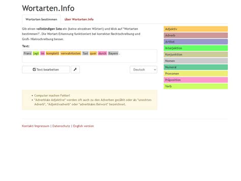 Wortarten.Info